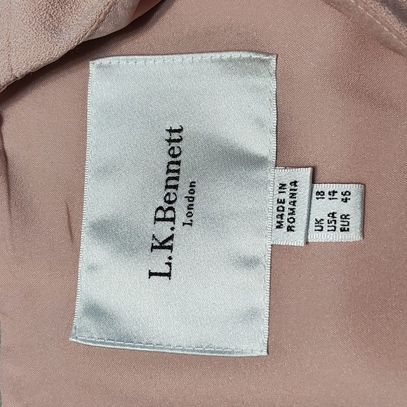 L.K. Bennett pastel Rose dress size 14 - Picture 5 of 6